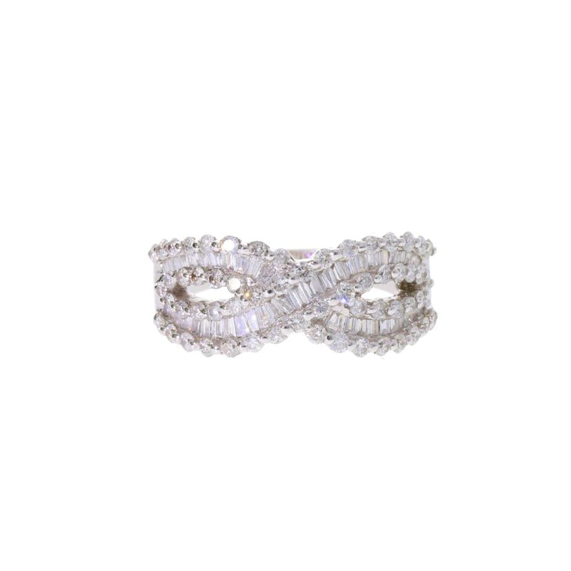 /K18WGダイヤリング1.33ct#12/554-09//Aランク/75