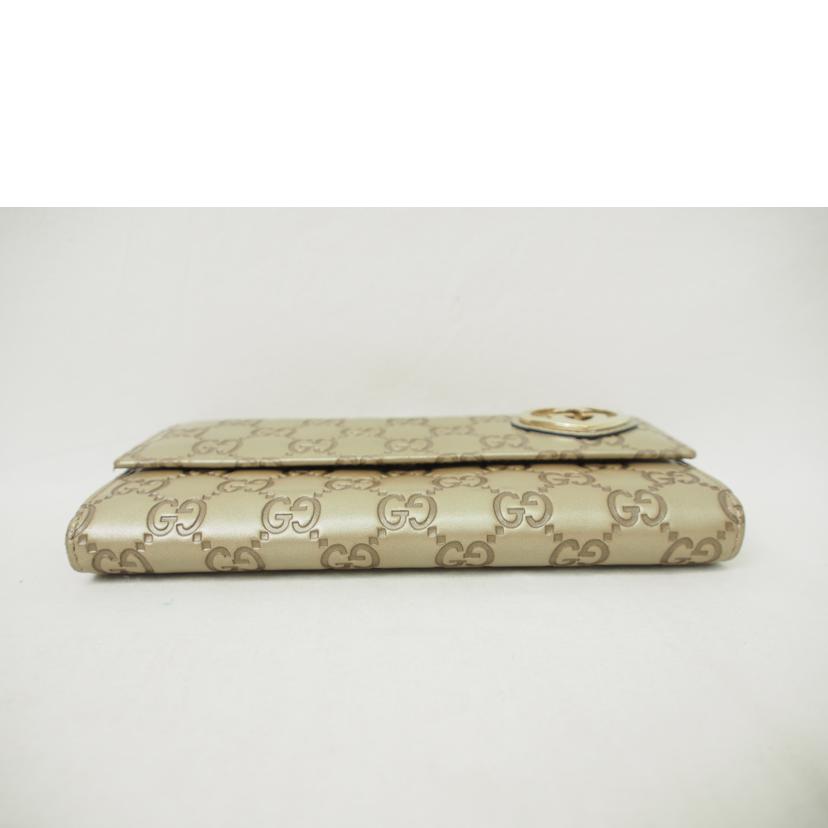 GUCCI/ラブリーハート/グッチシマ/2つ折り長財布/251861//0956/Bランク/78