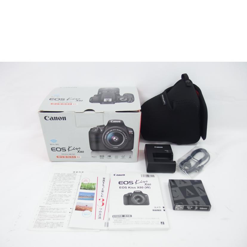 Canon キャノン/EOS/Kiss X80/一眼レフカメラ/DS126621//181073084945/ABランク/04