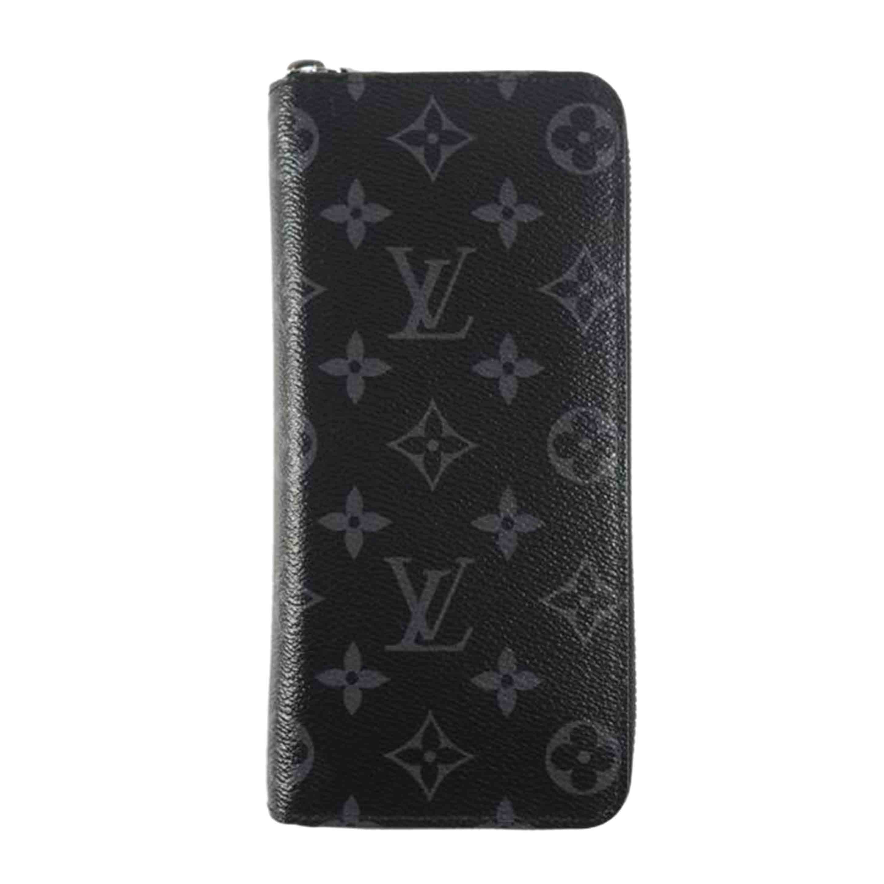 LOUIS VUITTON ルイヴィトン/ジッピーウォレット・ヴェルティカル/モノグラム エクリプス/黒xグレー/M62295//IC/Aランク/79