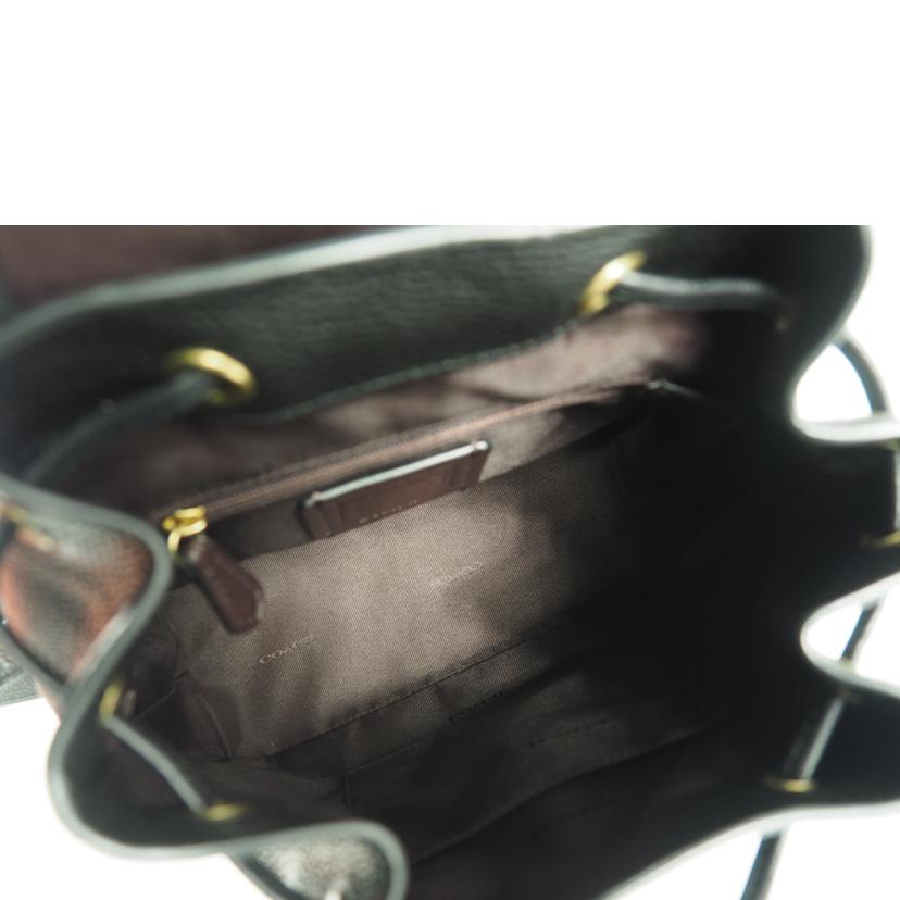 COACH コーチ/レザー巾着リュック/68555//E19**/Aランク/79