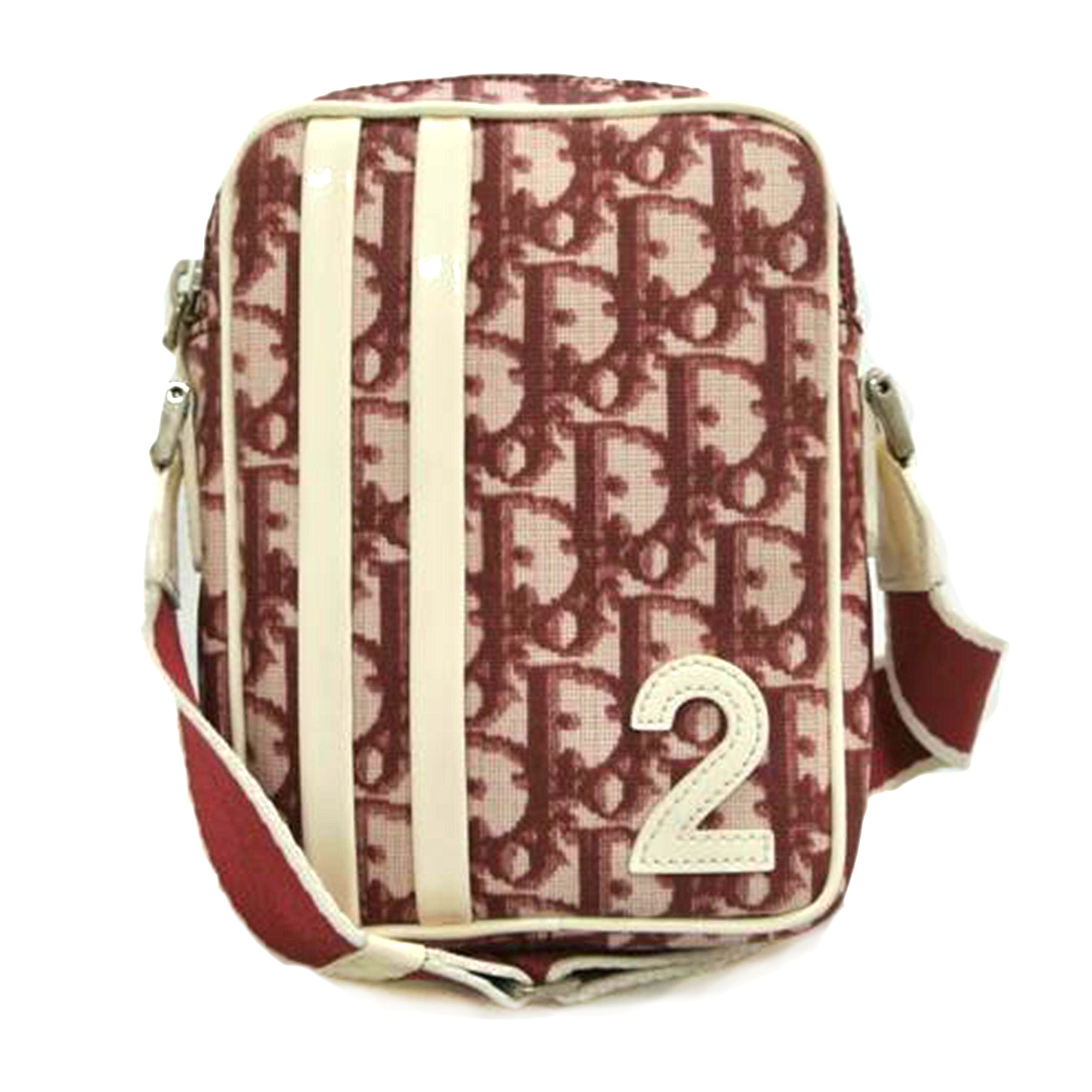 C.Dior ディオール/トロッターショルダーバッグ 赤白系//MU0052/Bランク/87