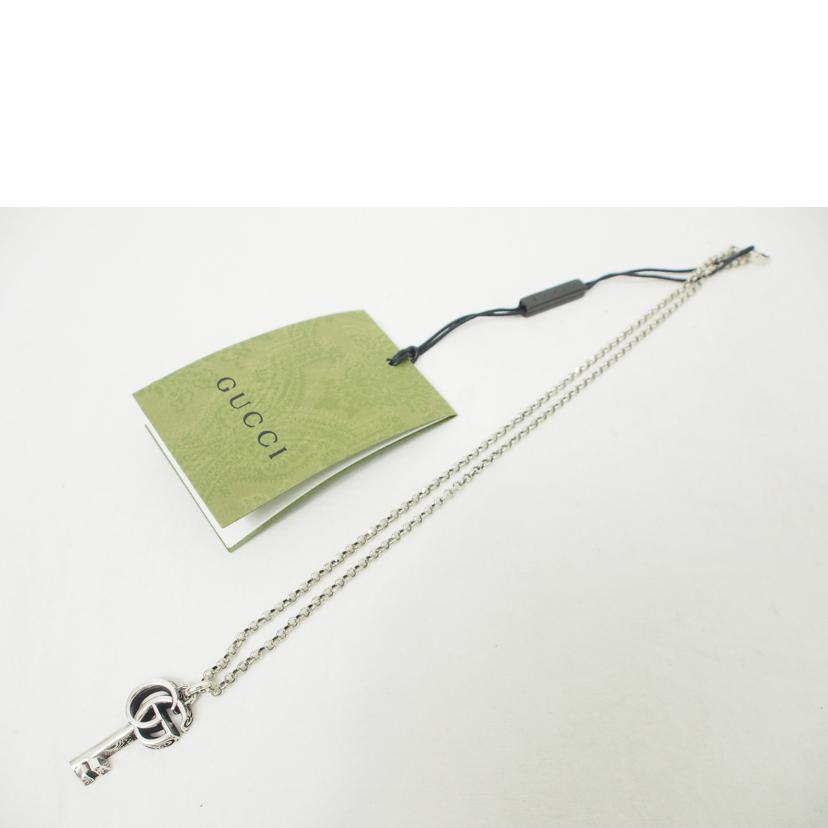 GUCCI/SV925/ダブルGキーネックレス//Aランク/78