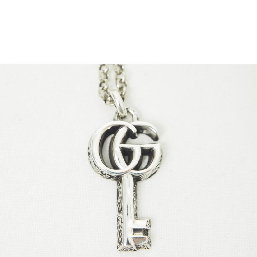 GUCCI/SV925/ダブルGキーネックレス//Aランク/78