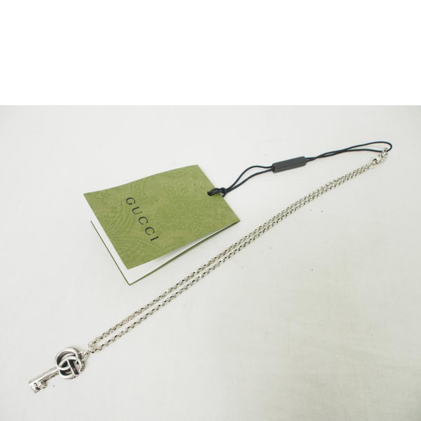 GUCCI/SV925/ダブルGキーネックレス//Aランク/78
