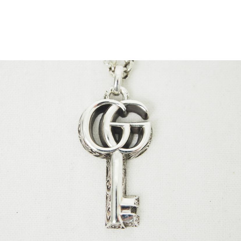 GUCCI/SV925/ダブルGキーネックレス//Aランク/78
