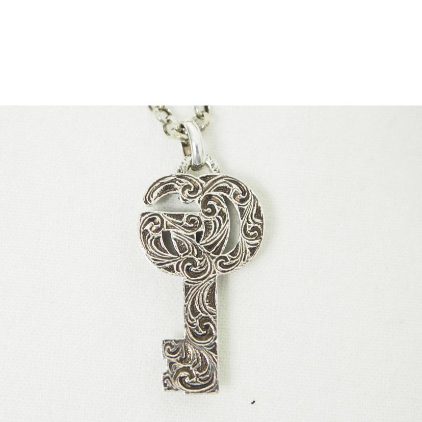 GUCCI/SV925/ダブルGキーネックレス//Aランク/78