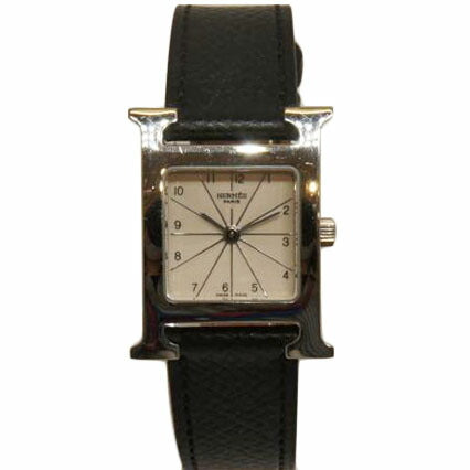 HERMES エルメス/HウォッチSS/QZレザーベルト/HH1.210//2079611/□H/ABランク/92