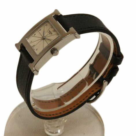 HERMES エルメス/HウォッチSS/QZレザーベルト/HH1.210//2079611/□H/ABランク/92