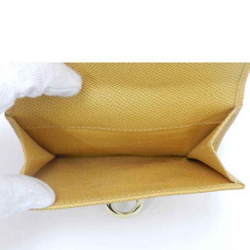 Ferragamo フェラガモ 黄色 /ガンチーニWホック二つ折り財布/イエロー/22C877//SAランク/69