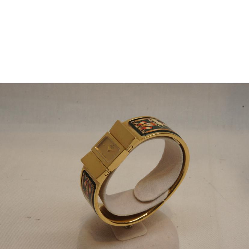 HERMES エルメス/ロケバングルウォッチエマイユ/LO1.201//1068545/ABランク/92