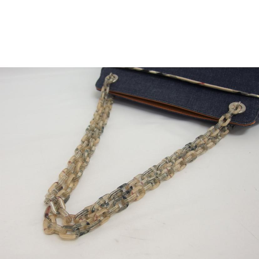 BURBERRY バーバリー/デニム/ノバチェックチェーン/トートバッグ//ABランク/04