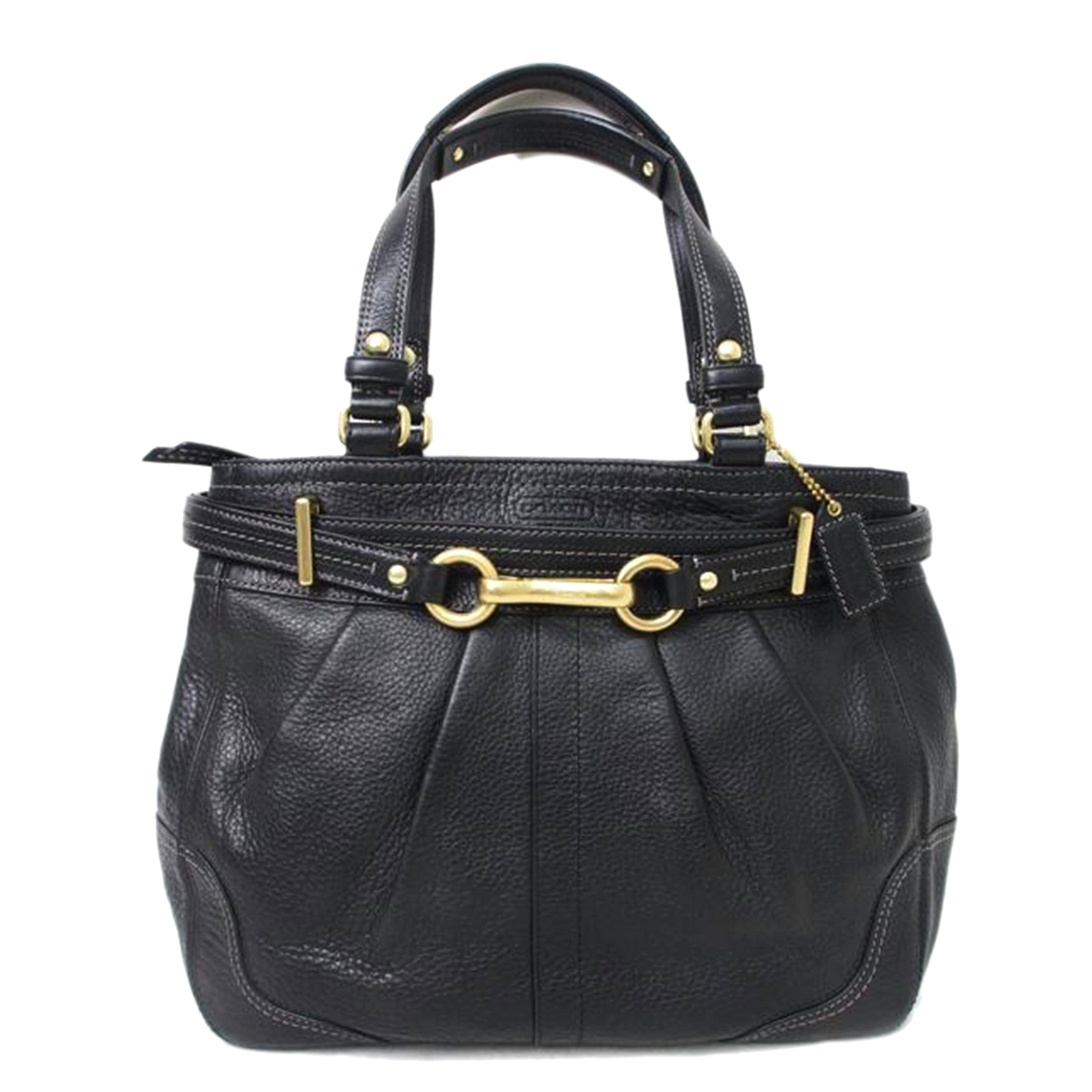 COACH/ハンプトンズレザーキャリーオール/ショルダー/12476//E0873/Aランク/78