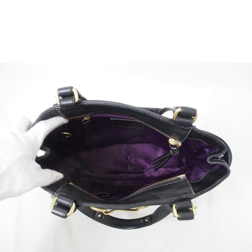 COACH/ハンプトンズレザーキャリーオール/ショルダー/12476//E0873/Aランク/78