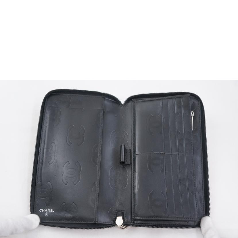 CHANEL シャネル/カンボンラインラウンドファスナーウォレット//12260602/Aランク/67