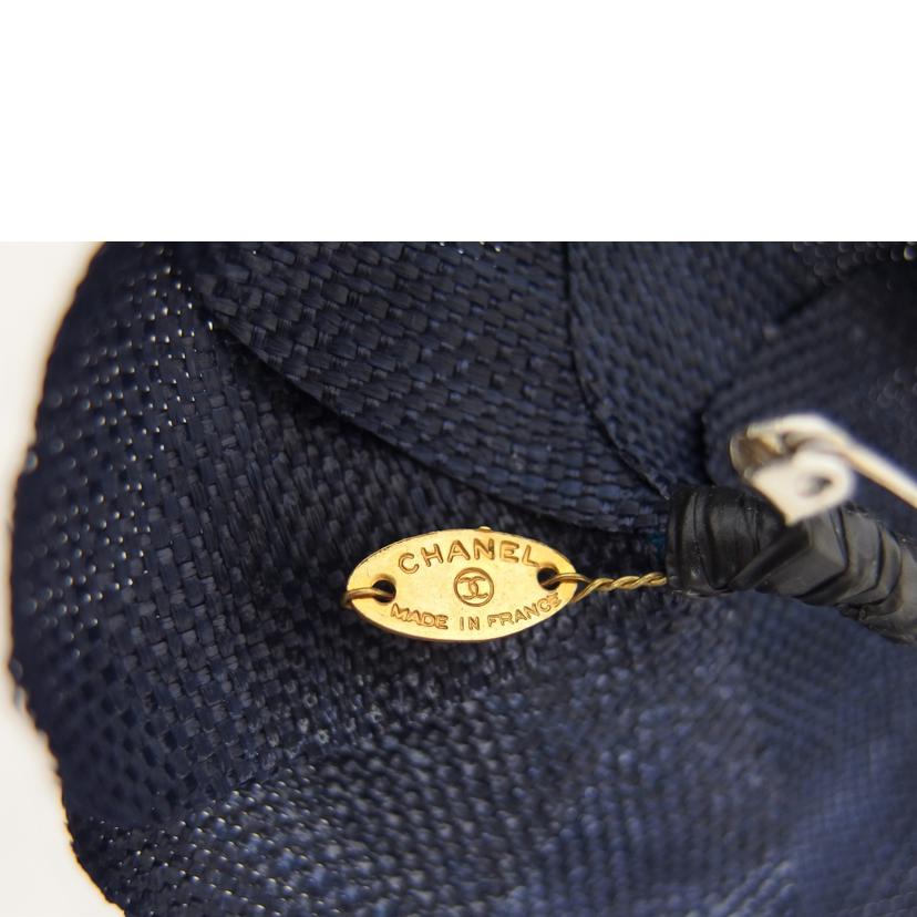 CHANEL シャネル/カメリア/コサージュ/ネイビー//Aランク/04