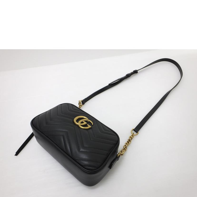 GUCCI グッチ/GGマーモントレザーショルダーバッグ/447632//Aランク/88