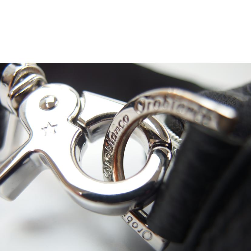 orobianco オロビアンコ/オロビアンコ レザー×ナイロンショルダーバッグ ブラック//ABランク/83