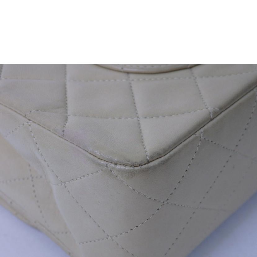 CHANEL シャネル/ココマークWフラップチェーンバッグ25/ゴールド金具/ベージュ//シール無し/Bランク/84