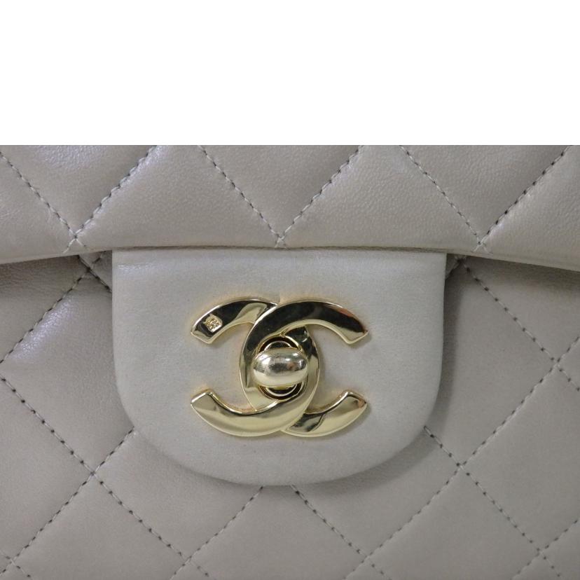 CHANEL シャネル/ココマークWフラップチェーンバッグ25/ゴールド金具/ベージュ//シール無し/Bランク/84