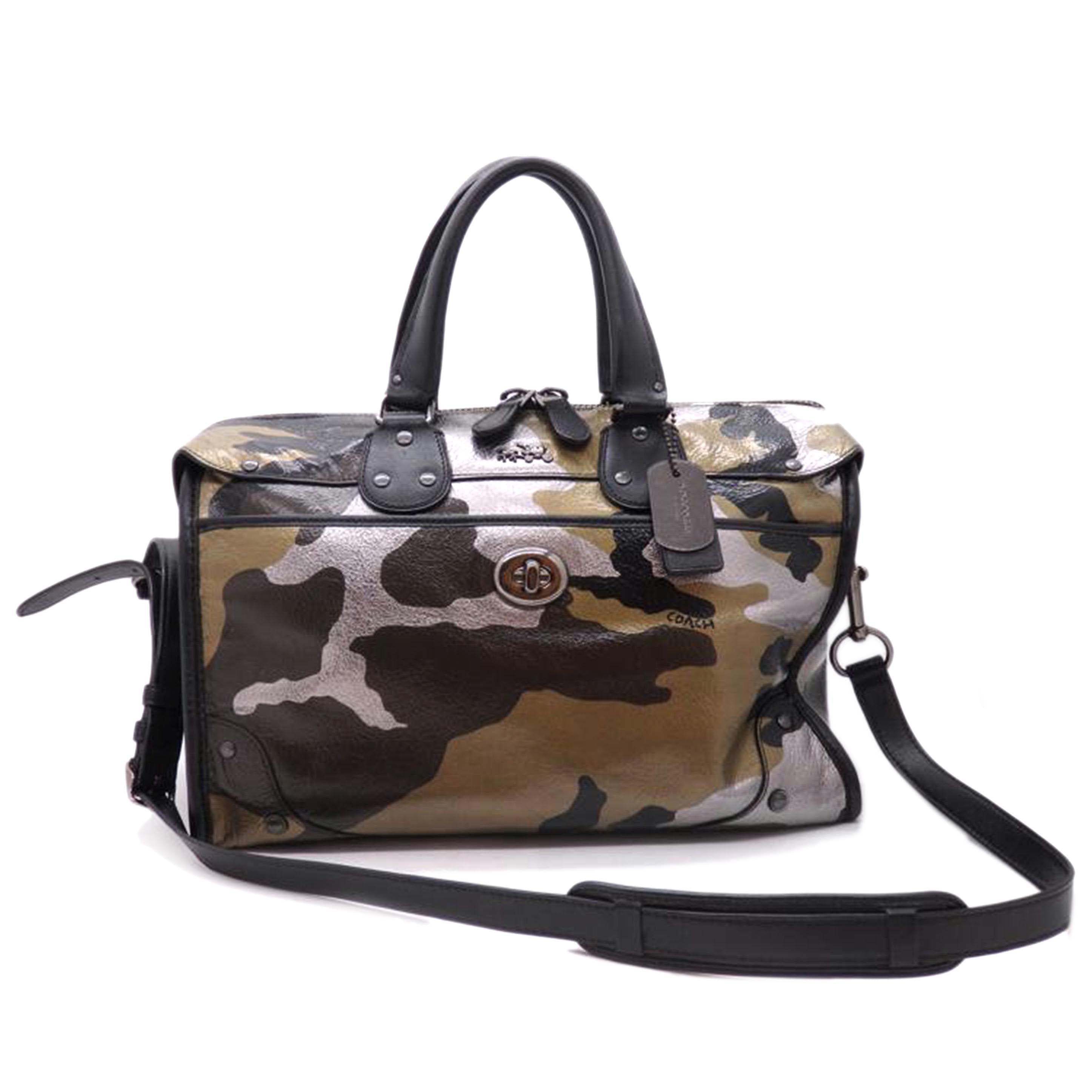 COACH コーチ/2WAYボストンバッグ/メタリック/カモフラ/ショルダーバッグ//ABランク/02