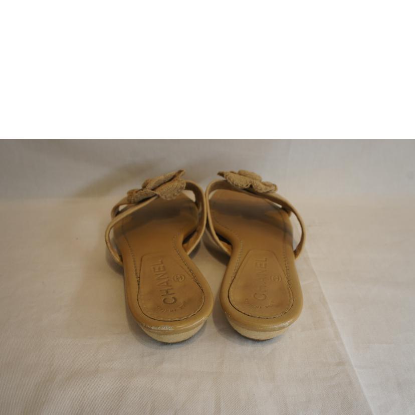 CHANEL シャネル/カメリアサンダルベージュ//Bランク/92