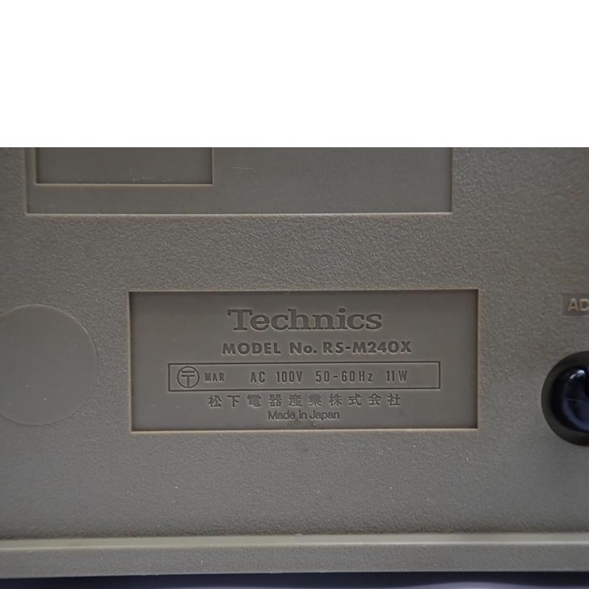 Technics テクニクス/カセットデッキ/M240X//Bランク/62