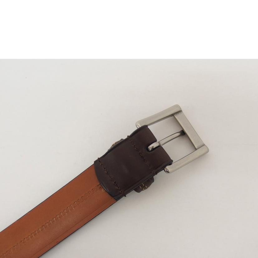 COACH コーチ/レザーベルト/ダークブラウン//Aランク/04