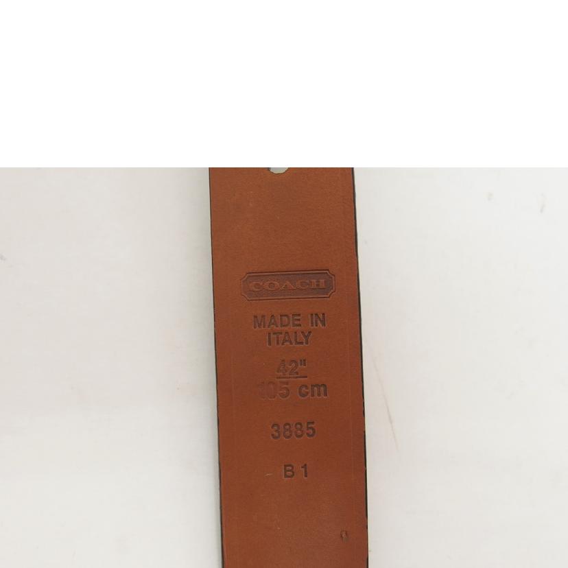 COACH コーチ/レザーベルト/ダークブラウン//Aランク/04