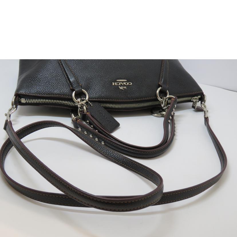 COACH コーチ/スタッズエンベリッシュメントペプルドレザースモール/F59348//A1780/Aランク/90