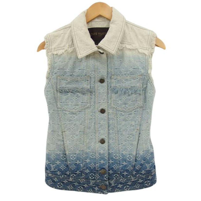 LV ルイヴィトン/ノースリーブフリンジ/グラデーションデニムジャケット//ABランク/04