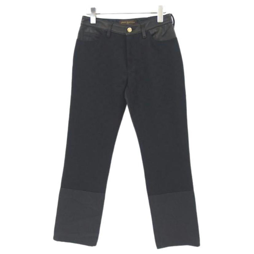LV ルイヴィトン/ラムレザー/デニムパンツ/モノグラム/ブラック//ABランク/04