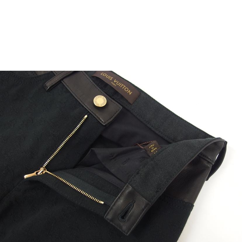 LV ルイヴィトン/ラムレザー/デニムパンツ/モノグラム/ブラック//ABランク/04