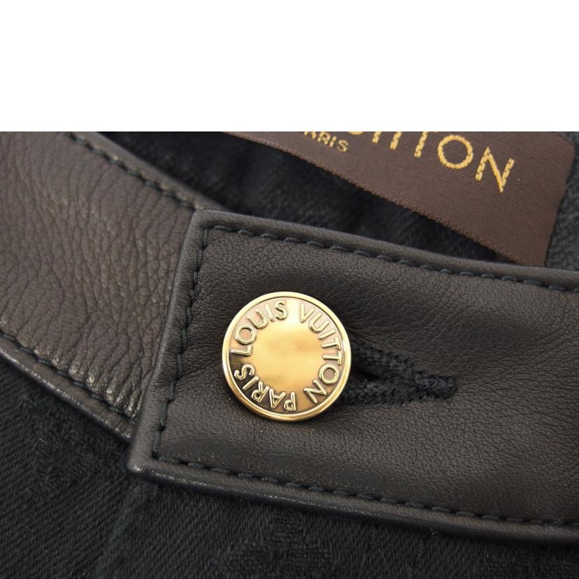 LV ルイヴィトン/ラムレザー/デニムパンツ/モノグラム/ブラック//ABランク/04