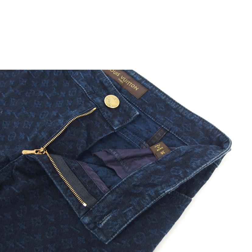 LV ルイヴィトン/ラムレザー/デニムパンツ/モノグラム/インディゴ//ABランク/04