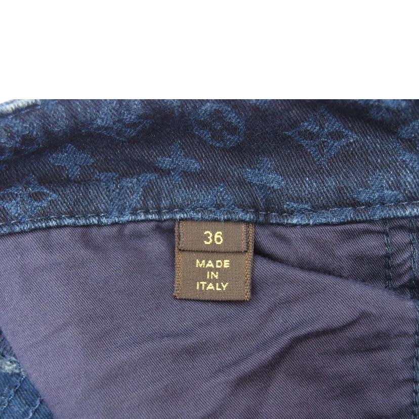 LV ルイヴィトン/ラムレザー/デニムパンツ/モノグラム/インディゴ//ABランク/04