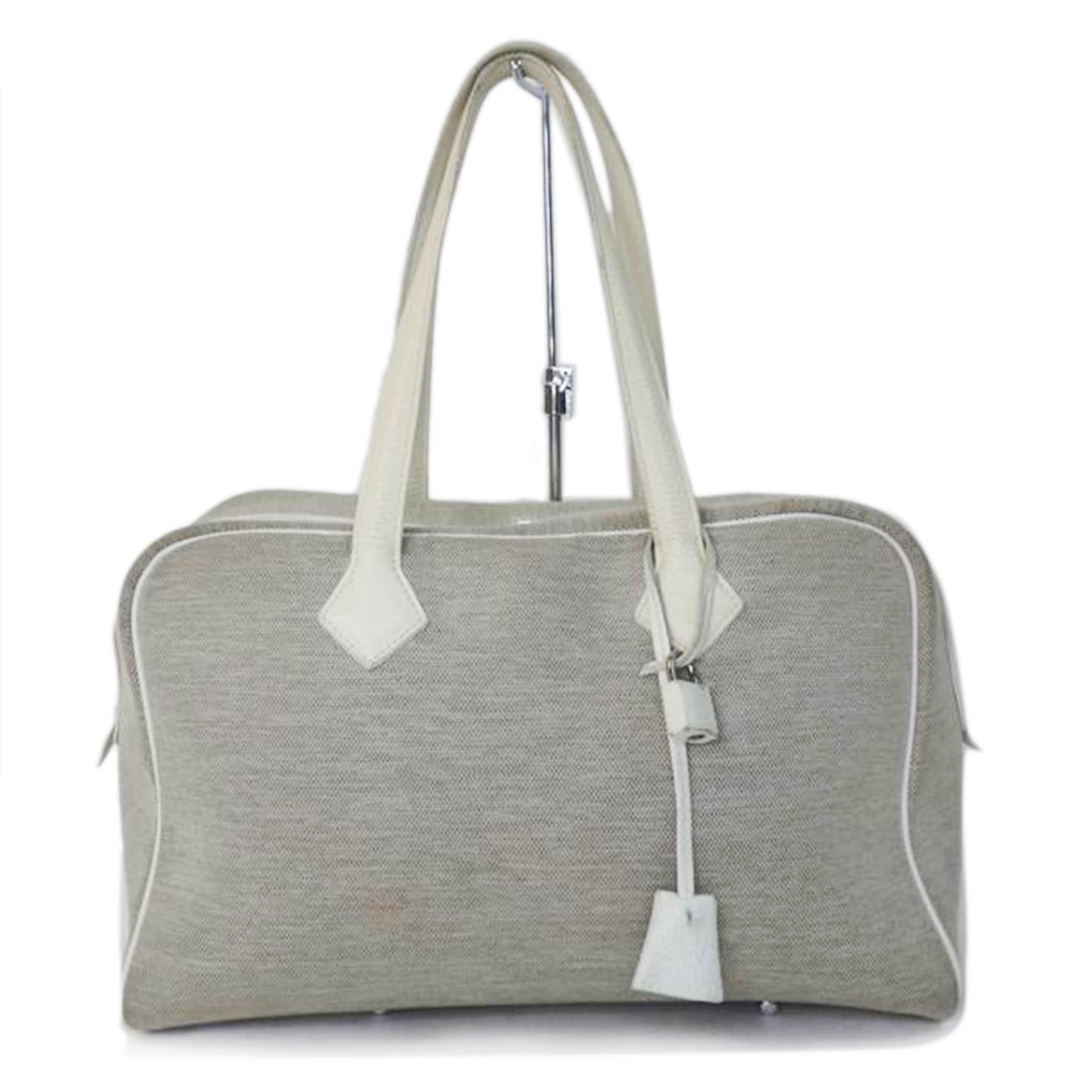 HERMES エルメス/ヴィクトリア35/ホワイト系//シリアル不鮮明/Bランク/84