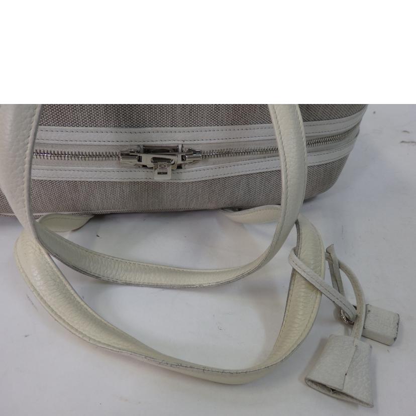 HERMES エルメス/ヴィクトリア35/ホワイト系//シリアル不鮮明/Bランク/84