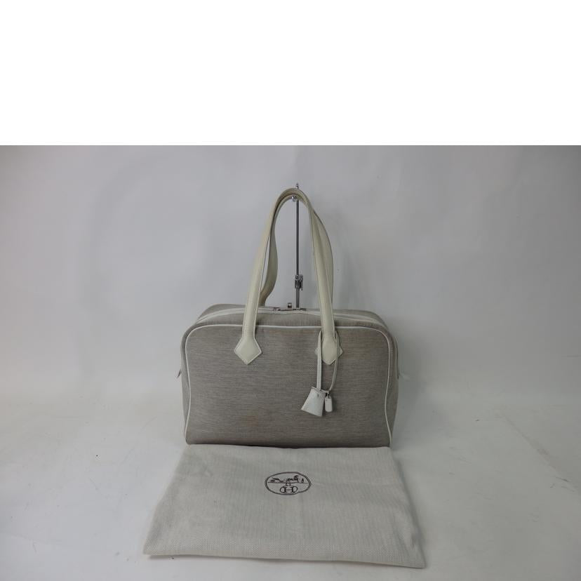 HERMES エルメス/ヴィクトリア35/ホワイト系//シリアル不鮮明/Bランク/84