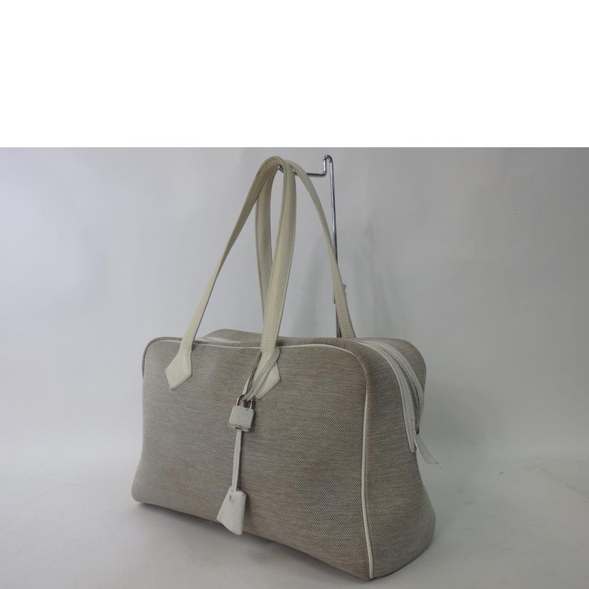 HERMES エルメス/ヴィクトリア35/ホワイト系//シリアル不鮮明/Bランク/84