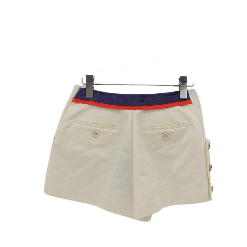 LV ルイヴィトン/サイドボタン/コットンショートパンツ/ホワイト//ABランク/04