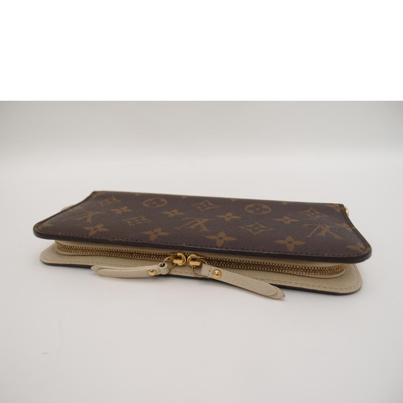 LV ルイ・ヴィトン 長財布 ファスナー 白 レディース メンズ/ポルトフォイユ・アンソリット/モノグラム・イヴォワール/M66563//CA2049/ABランク/69