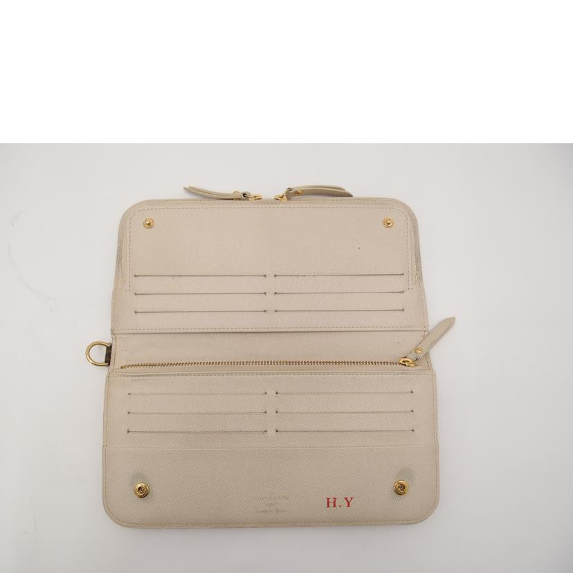 LV ルイ・ヴィトン 長財布 ファスナー 白 レディース メンズ/ポルトフォイユ・アンソリット/モノグラム・イヴォワール/M66563//CA2049/ABランク/69