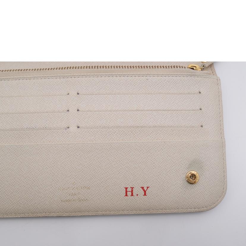 LV ルイ・ヴィトン 長財布 ファスナー 白 レディース メンズ/ポルトフォイユ・アンソリット/モノグラム・イヴォワール/M66563//CA2049/ABランク/69
