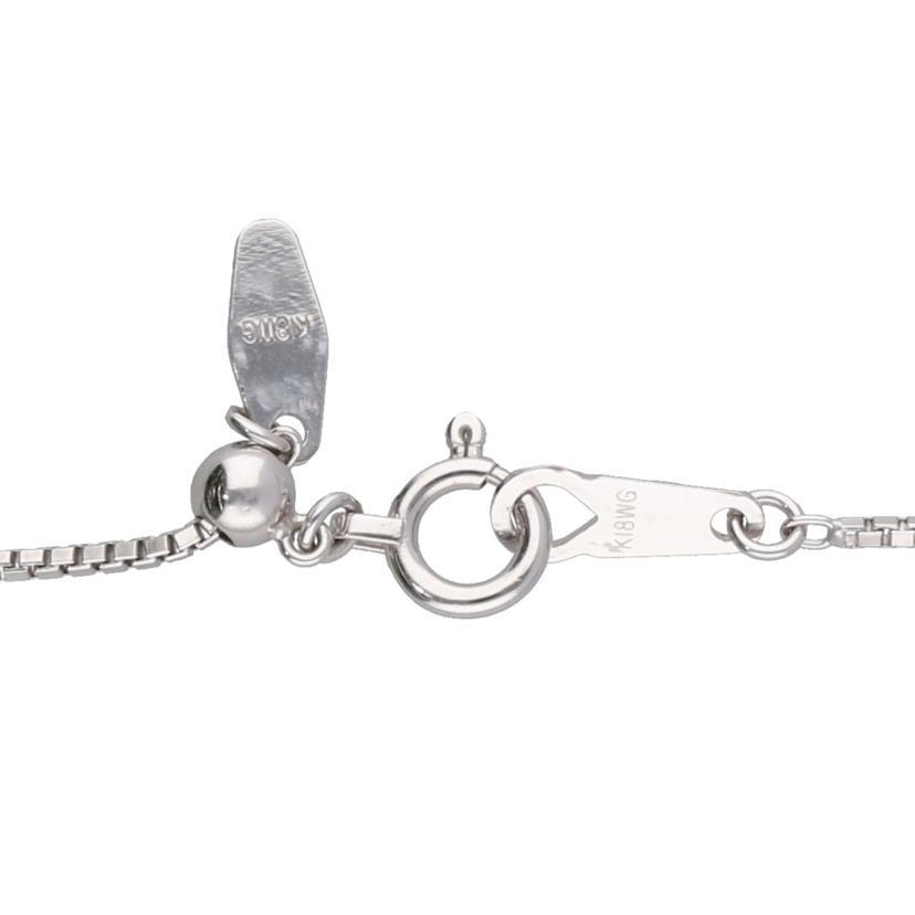 /◎ K18WGスフェーンダイヤネックレス4.27/D0.13ct//Aランク/75