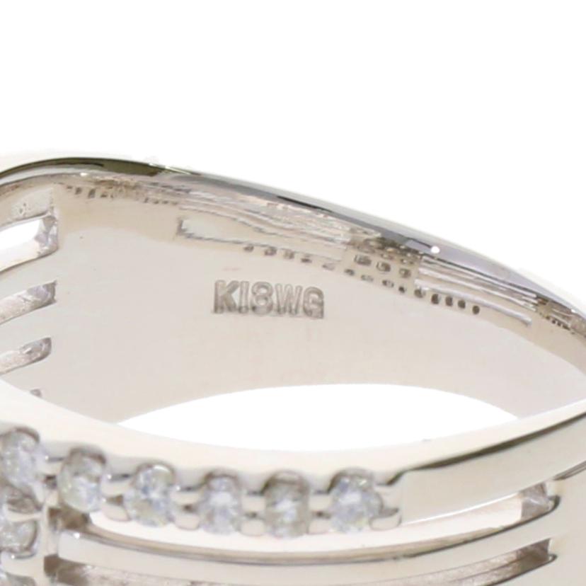 / K18WGダイヤリング0.50ct//Aランク/75