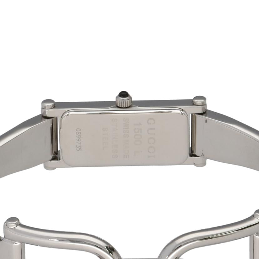 GUCCI グッチ/バングルウォッチ・シルバー/クオーツ/1500L//089****/ABランク/75