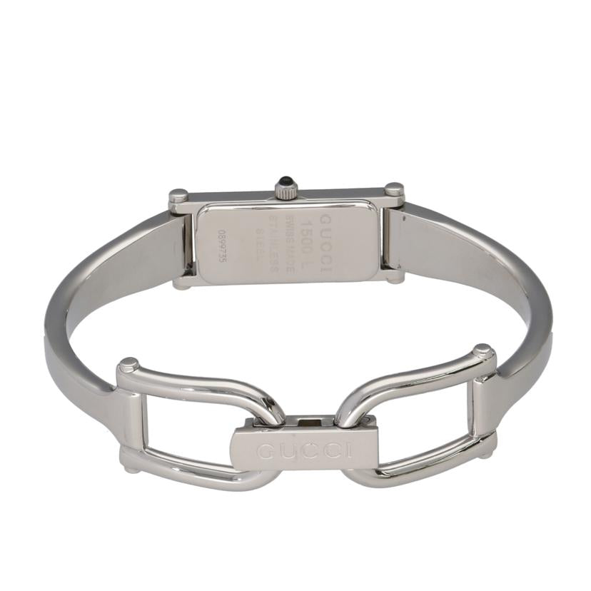 GUCCI グッチ/バングルウォッチ・シルバー/クオーツ/1500L//089****/ABランク/75