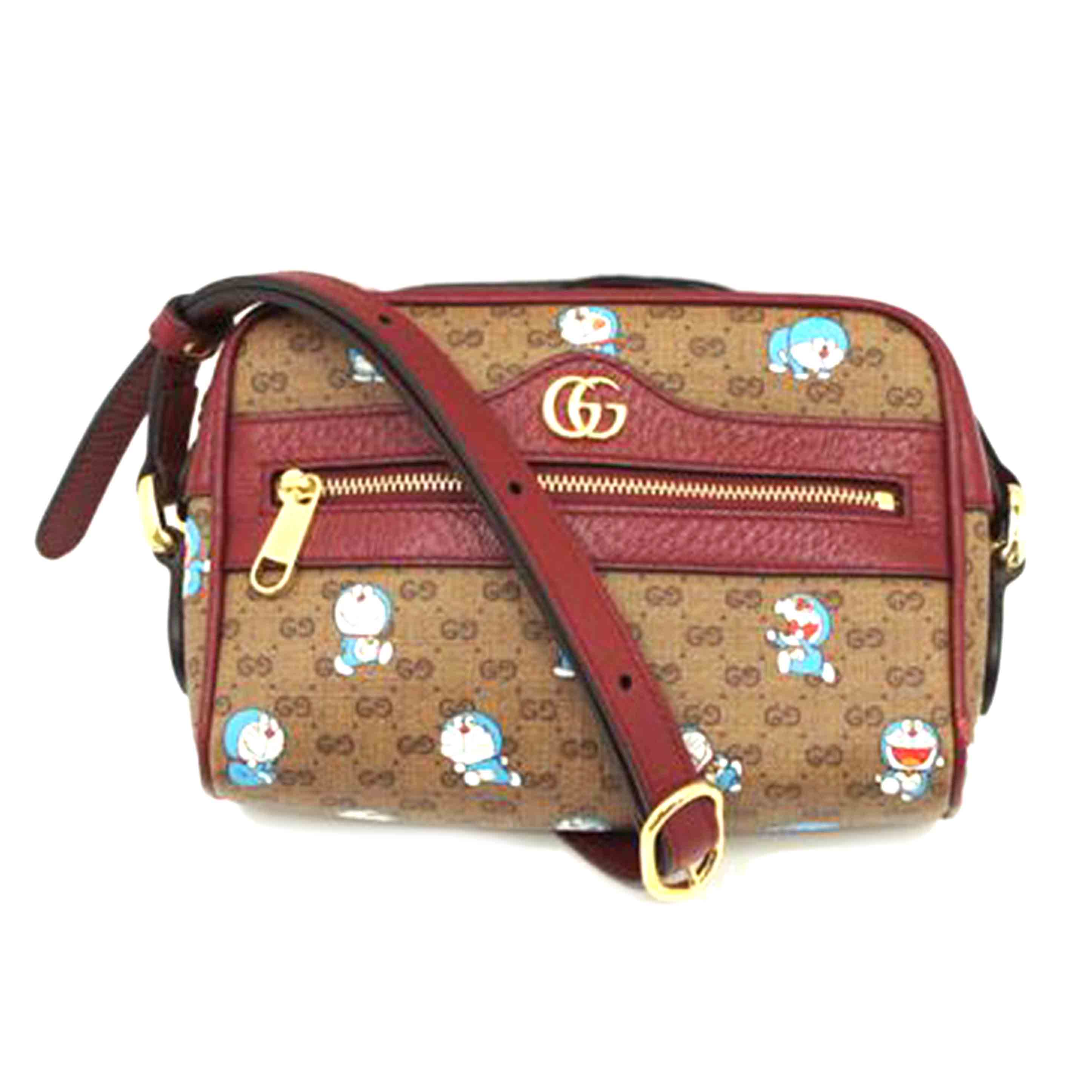 GUCCI グッチ/GGスプリームミニバック/GUCCI×ドラエモン/647784//493***/Aランク/75