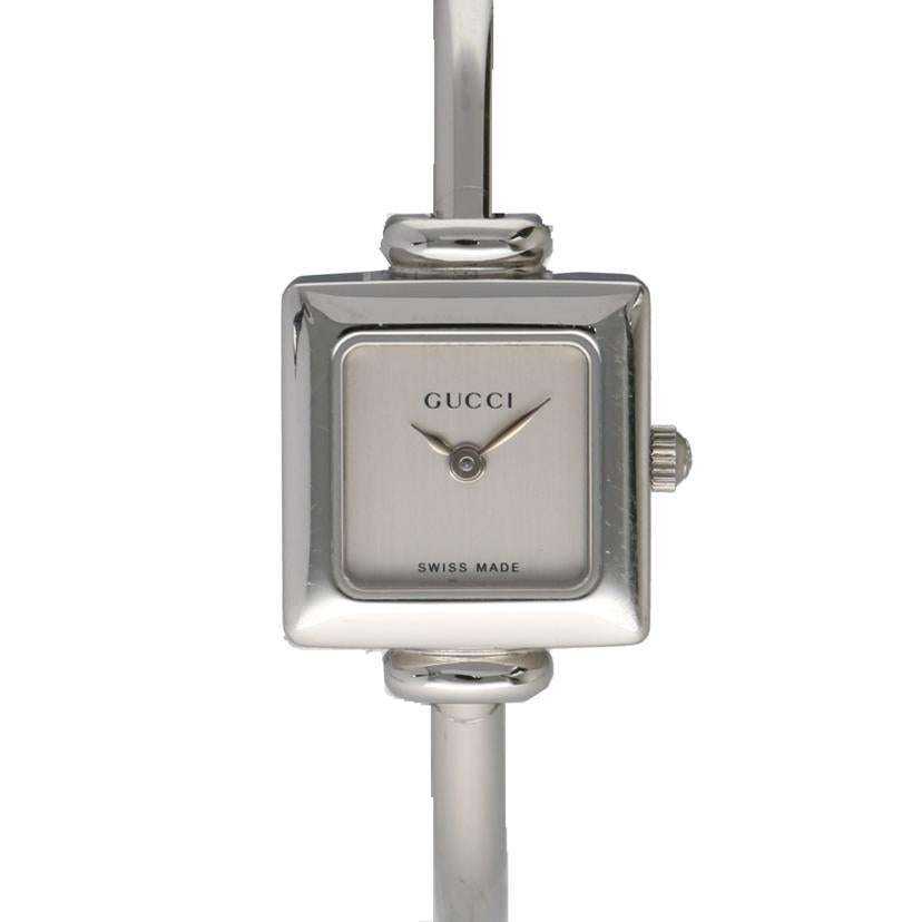 GUCCI グッチ/スクエアバングルウォッチ・シルバー/クオーツ/1900L//028****/ABランク/75